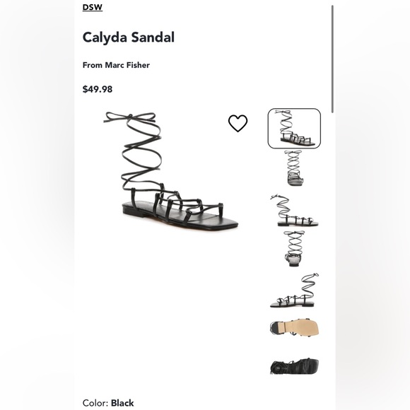 Calyda Sandal
From Marc Fisher knew no box size 7.5 - Picture 2 of 7